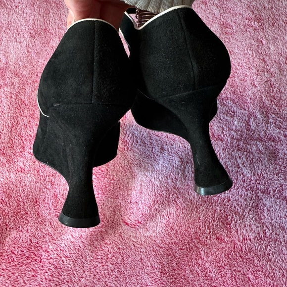 Dior Black and White Maryjane Wedges - Picture 6 of 9